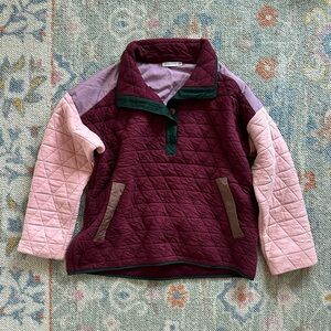multi-colored quilted pullover